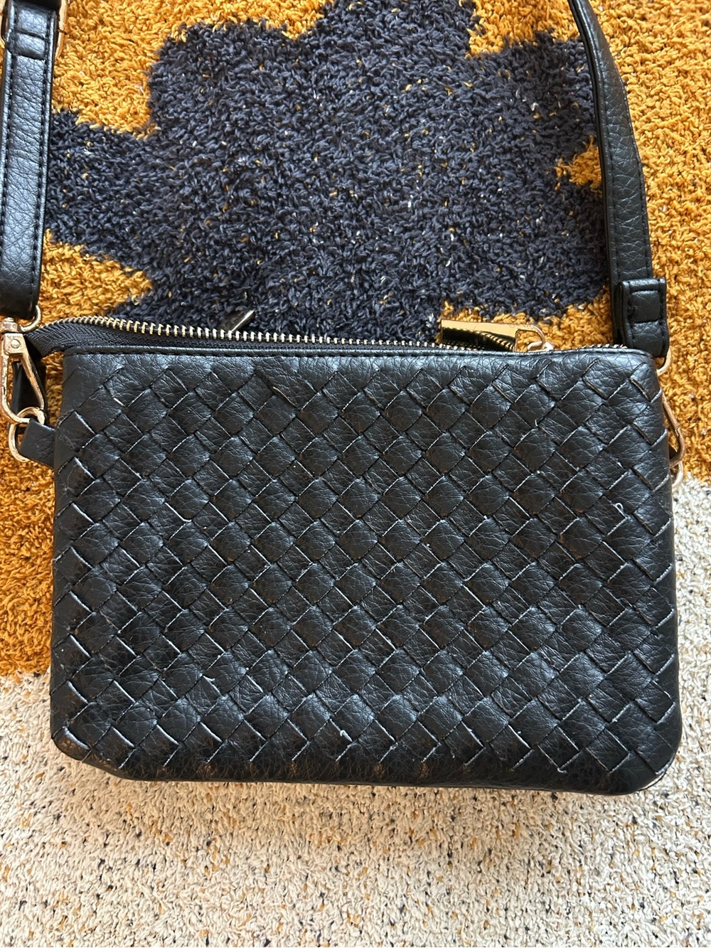 Woven Black Purse